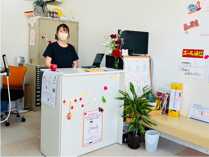 受付スペースの写真