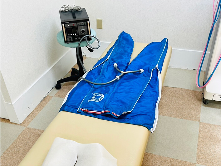 下肢用加圧マッサージ器の写真