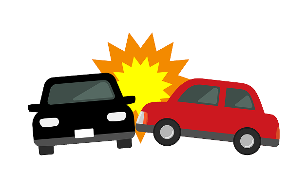 交通事故のイラスト