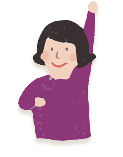 エール鍼灸接骨院の柔道整復師スタッフのイラスト